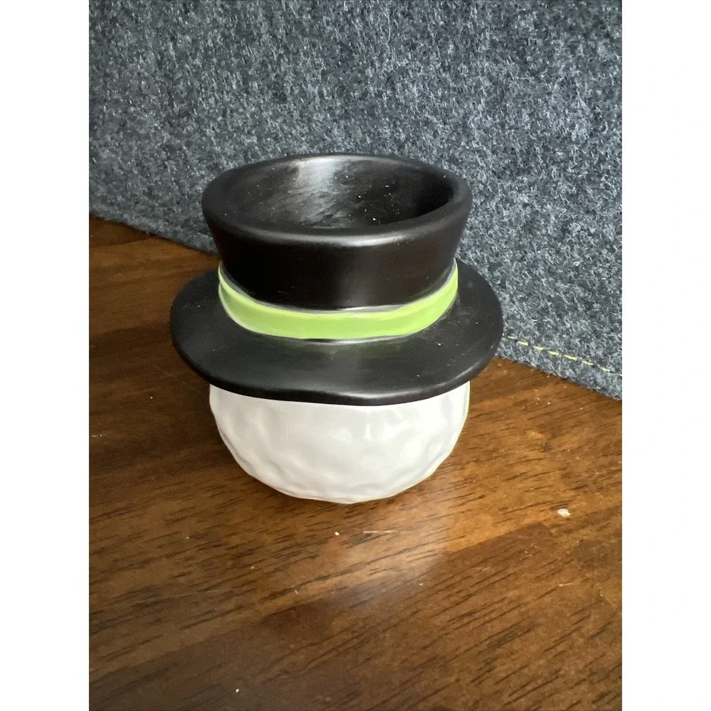 yankee candle snowman‎ tea light holder vintage